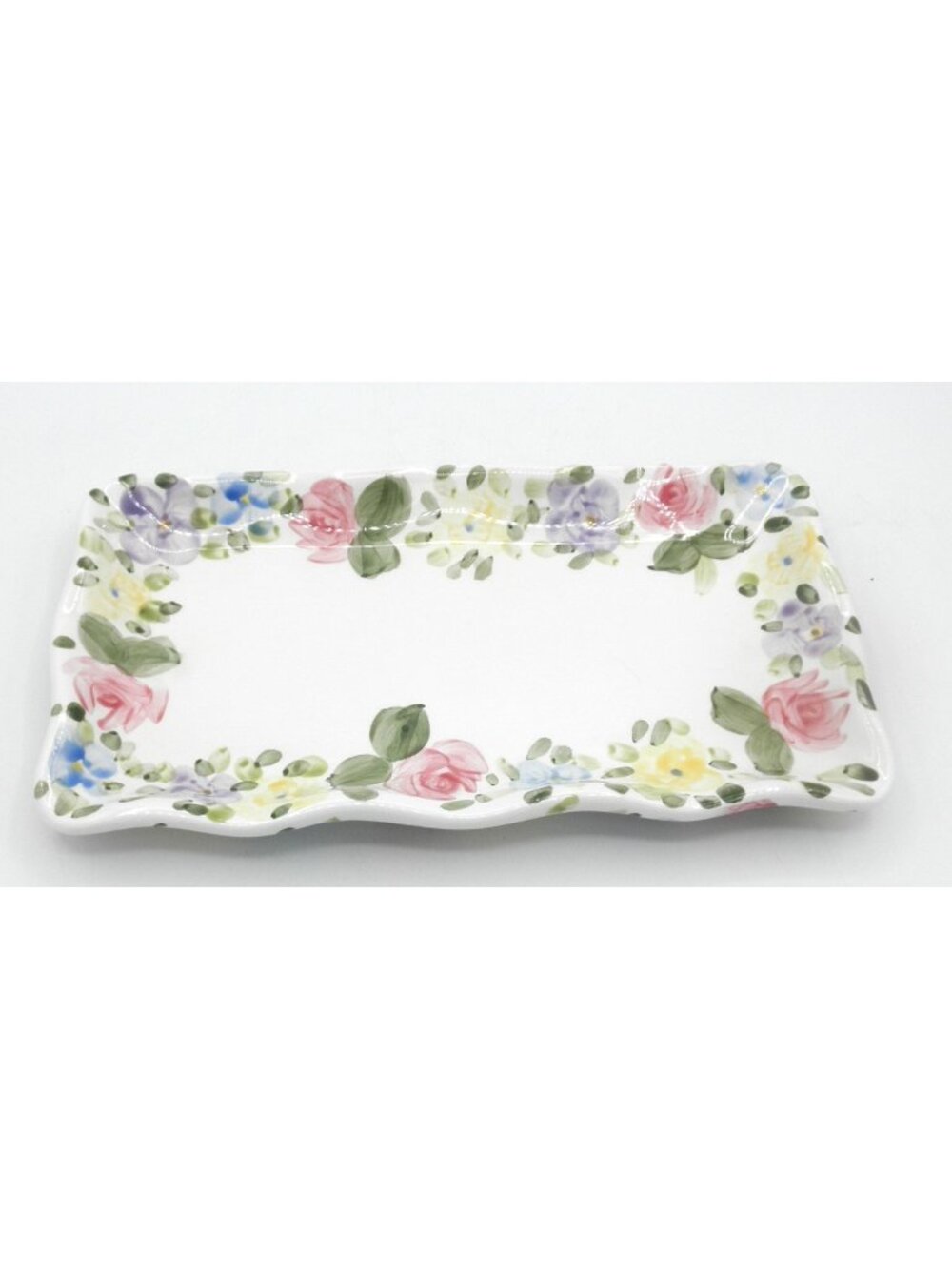English Garden by Tabletops Unlimited Vanity Tray Underplate Pattern Code TAUENG
